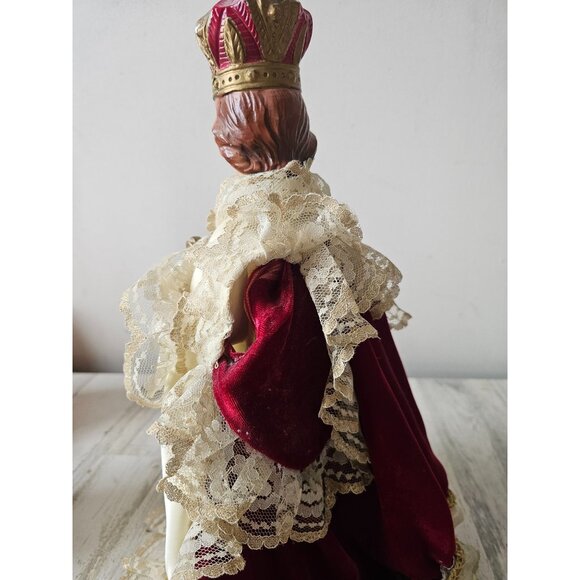 Vintage chalkware 17" infant of Prague statuary Italian Italy religious statue f - Picture 4 of 16